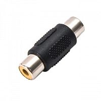 Переходник гн. RCA - гн. RCA  пластик