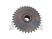Звезда 32 зуб. (520) цепи, 15.875шаг, на вал d25мм, h26мм, шпонка 8мм, мотобуксировщик
