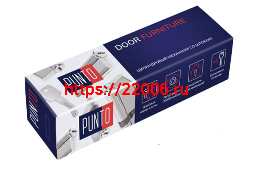 Цилиндровый Punto (Пунто) механизм Z3007Tang75(40+10+25) со штоком CP хром фото 3