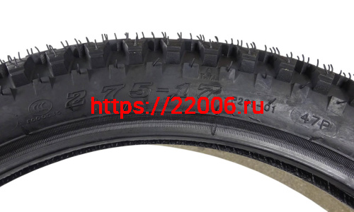 Покрышка 17" 2.75-17 Р261, без камеры, мопед, WANDA фото 3 Покрышка 17" 2.75-17 Р261, без камеры, мопед, WANDA фото 3
