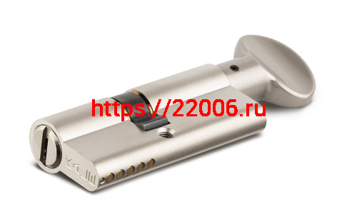 Цилиндровый механизм Kale kilit (Кале килит) с вертушкой 164 BM/90 (35+10+45) mm никель 5 кл. фото 3