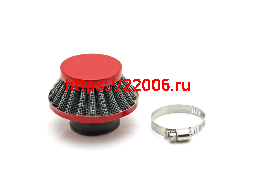 Фильтр воздушный (4) КОНУС 40мм (d=35 mm) КРАСНЫЙ (wk-1005) АТВ,Мопед фото 2