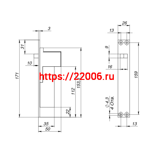 Шпингалет Fuaro (Фуаро) автоматический RIGEL-AUTO-set/171 12x12х80 мм (ход 18,75 мм, шток 200 мм) для мет.дверей фото 2 Шпингалет Fuaro (Фуаро) автоматический RIGEL-AUTO-set/171 12x12х80 мм (ход 18,75 мм, шток 200 мм) для мет.дверей фото 2