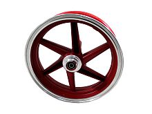 Диск колеса 10" Honda Dio передний, литой, дисковый тормоз красный