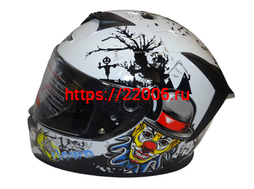 Шлем интеграл FALCON F702, размер L, с очками, (уп. 6 шт.) фото 2