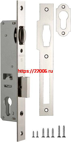 Корпус Fuaro (Фуаро) узкопрофильного замка с роликовой защелкой PROF155-25 (155-25) CP хром