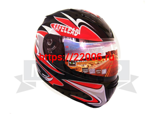 Шлем интеграл "Safelead" HF-160 "Анти Крыло" MATT BLACK CI размер L