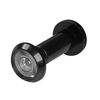 Глазок Ajax (Аякс) дверной, оптика пластик DV-1A/40-70 BL черный (кратно коробке 45 шт)