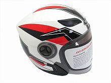 Мотошлем YM-619 Graphics красно-белый (XL)