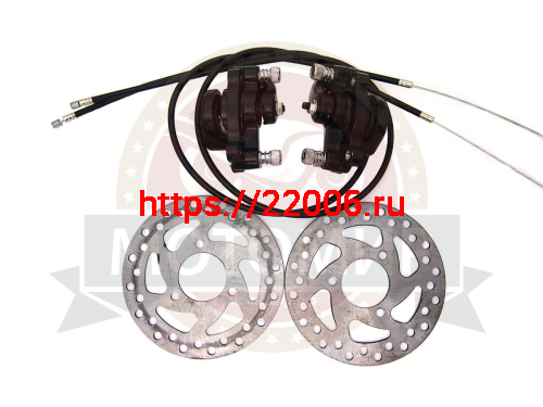 Тормоз дисковый передний в сборе  ATV RATCHET типа вело 120мм