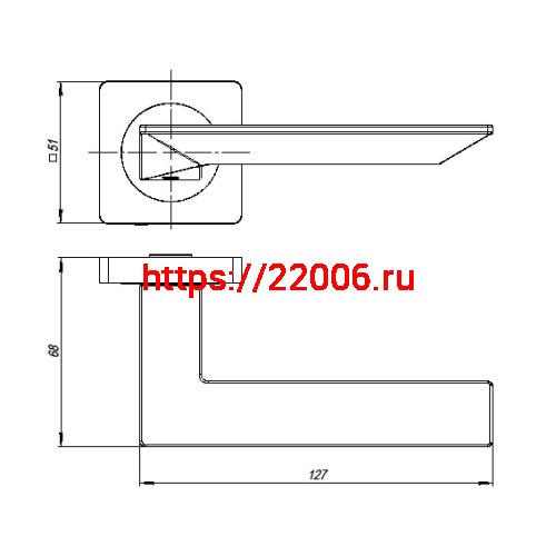 Ручка Ajax (Аякс) раздельная K.JK51.ULTRA (ULTRA JK) GR-23 графит фото 2 Ручка Ajax (Аякс) раздельная K.JK51.ULTRA (ULTRA JK) GR-23 графит фото 2