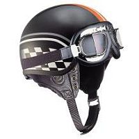 Мотошлем THH Т-62 G №1 black/white orang (M)