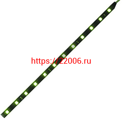 Подсветка светодиодная полоса (1 штука) 12SMD зеленый L=300 мм