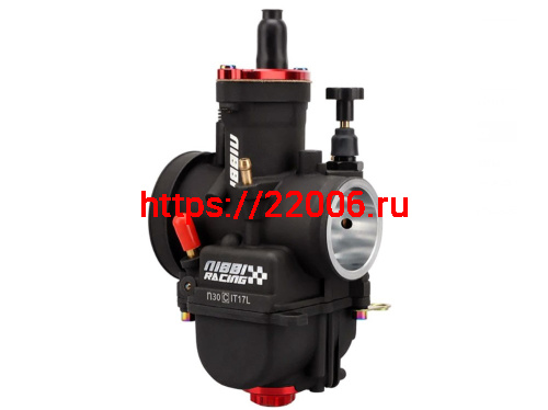 Карбюратор NIBBI Racing PWK30 (YJ), реком.двиг. 180-250 см3 (вход/выход 30 и 55 мм) фото 3