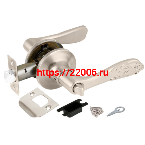 Ручка Punto (Пунто) защелка DK633 SN-BK (6033 SN-B) (фик.) мат. никель