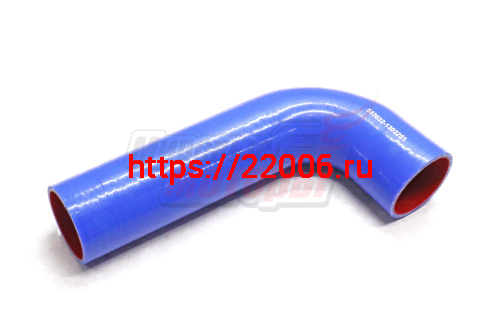 Патрубок радиатора нижний угловой МАЗ силикон.,синий,армир. L280/130мм,d60мм. (HH052) Патрубок радиатора нижний угловой МАЗ силикон.,синий,армир. L280/130мм,d60мм. (HH052)
