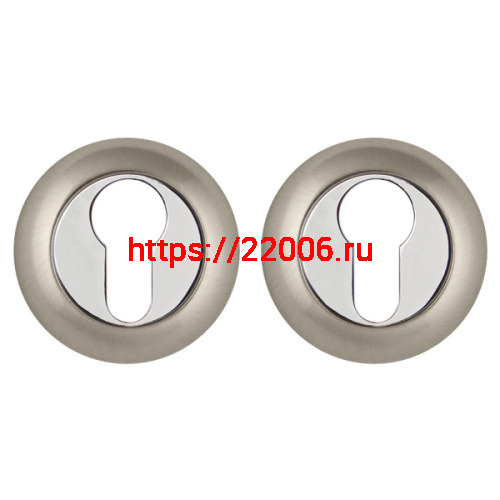 Накладка Punto (Пунто) под цилиндр ET.R.ZR54 (ET ZR) SN/CP-3 матовый никель/хром