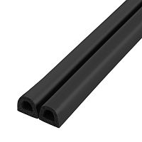 Уплотнитель Fuaro (Фуаро) самоклеящийся ADH/D-9x7,5mm, BLACK черный 100m