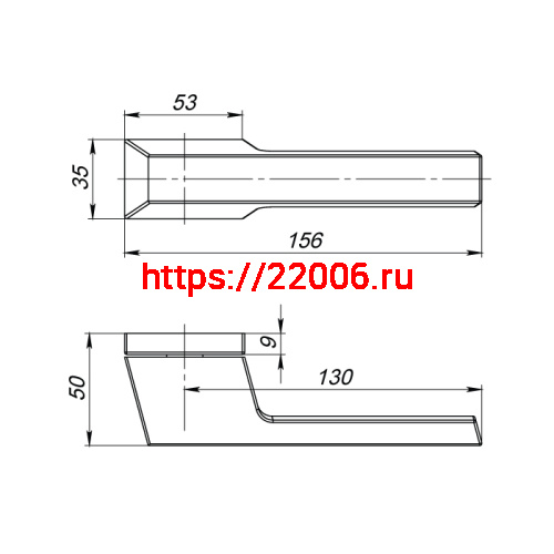 Ручка Armadillo (Армадилло) раздельная K.UCS36.BRICK (BRICK UCS) FSG-39 флорентийское золото фото 3