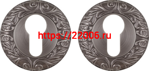 Накладка Fuaro (Фуаро) под цилиндр ET.R.SM58 (ET SM) AS-3 античное серебро