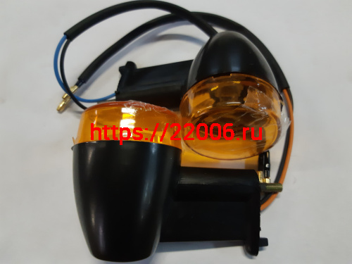 Указатель поворота №35 оранжевое стекло, капля, черный, пластиковая стойка, маленькие (2 шт. в ком.) Указатель поворота №35 оранжевое стекло, капля, черный, пластиковая стойка, маленькие (2 шт. в ком.)