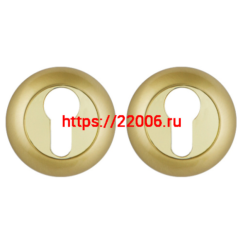 Накладка Punto (Пунто) под цилиндр ET.R.TL54 (ET TL) SG/GP-4 матовое золото/золото