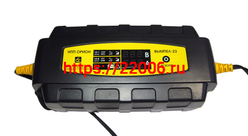 Зарядное устройство Вымпел-23 (AGM, EFB, GEL, WET Ag , WET Sb, WET Сa/Ca, WET Сa/Sb) (авт., инд. 6А) Зарядное устройство Вымпел-23 (AGM, EFB, GEL, WET Ag , WET Sb, WET Сa/Ca, WET Сa/Sb) (авт., инд. 6А)