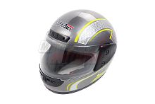 Шлем SAFEBET HF-101 серый глянцевый  Q233 "S,M,L,XL,XXL" (интеграл)