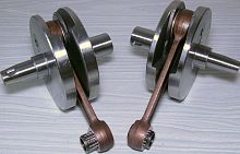 Коленвал Иж Юпитер сепаратор  (левый толстый + правый тонкий вал)