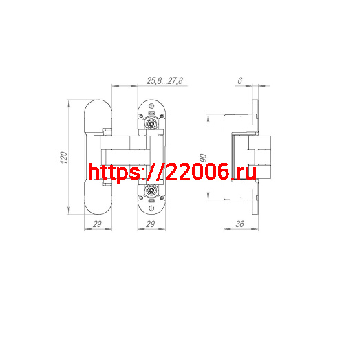Петля Armadillo (Армадилло) скрытой установки U3D8000.VPG SG мат. золото TECH/NO LOGO фото 5 Петля Armadillo (Армадилло) скрытой установки U3D8000.VPG SG мат. золото TECH/NO LOGO фото 5