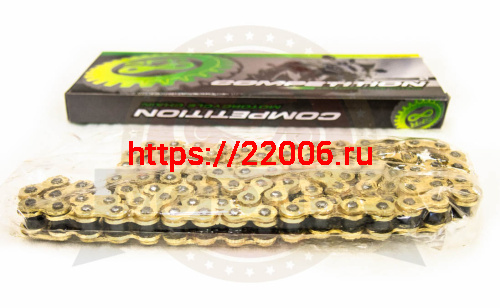 Цепь (420HР) SFR -100 зв. тюнинг в инд. упак. (коробка), СУПЕР УСИЛЕННАЯ., цв.ЗОЛОТО (Альфа) (Н) фото 2 Цепь (420HР) SFR -100 зв. тюнинг в инд. упак. (коробка), СУПЕР УСИЛЕННАЯ., цв.ЗОЛОТО (Альфа) (Н) фото 2