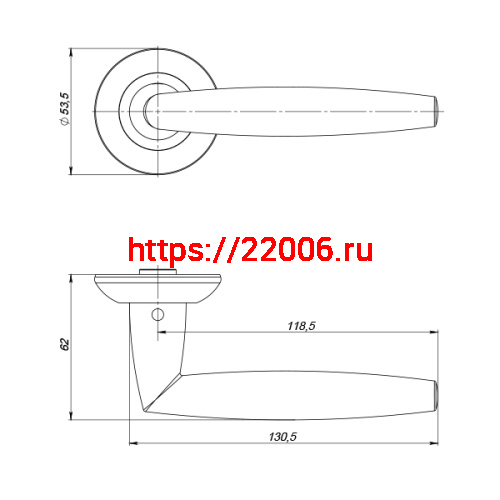 Ручка Punto (Пунто) раздельная R.ZR54.SUPREME (SUPREME ZR) ABG-6 зеленая бронза фото 3