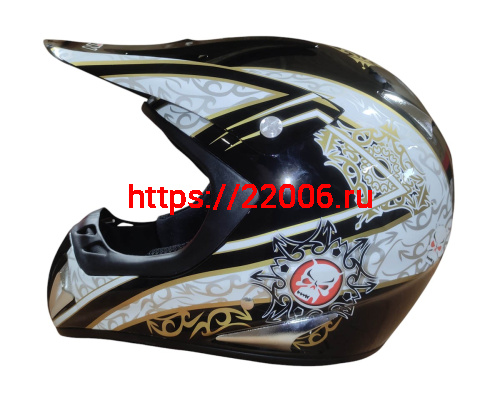 Шлем кроссовый KIRIN K27, черный, черн-бел, зелен-желт, размер L фото 6 Шлем кроссовый KIRIN K27, черный, черн-бел, зелен-желт, размер L фото 6