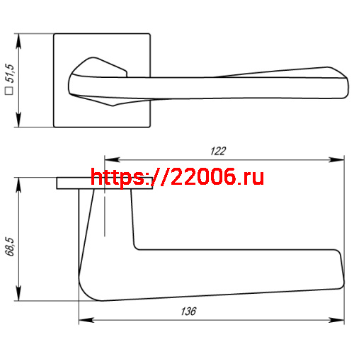 Ручка Armadillo (Армадилло) раздельная K.USS52.TORSO (TORSO USS) BPVD-77 вороненый никель фото 4 Ручка Armadillo (Армадилло) раздельная K.USS52.TORSO (TORSO USS) BPVD-77 вороненый никель фото 4