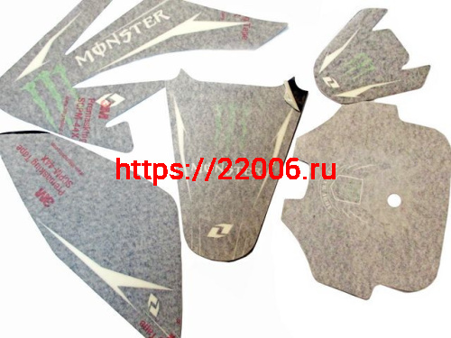 Комплект наклеек на кроссовый мотоцикл CRF70 Monster 1