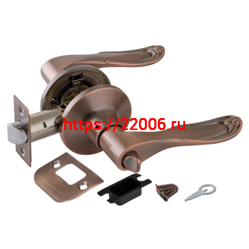 Ручка Punto (Пунто) защелка DK630 AC-BK (6030 AC-B) (фик.) медь