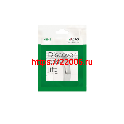 Ручка-кнопка Ajax (Аякс) мебельная MB-B-002 CP хром фото 3