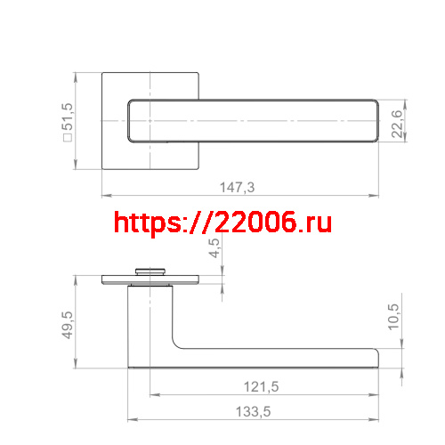 Ручка Armadillo (Армадилло) раздельная K.YM.TOFFEE FSG-39 флор. золото фото 5