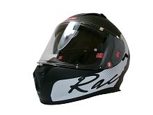 Шлем TVS RACING (Индия) STREET D/V DULL BLACK RED размер M, + пинлок в комплекте, очки