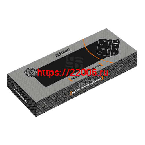 Петля Fuaro (Фуаро) универсальная IN4400U-R10 SN (4BB-R10 100x75x2,5) мат. никель фото 2 Петля Fuaro (Фуаро) универсальная IN4400U-R10 SN (4BB-R10 100x75x2,5) мат. никель фото 2