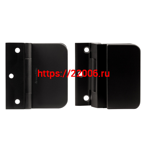 Петля Armadillo (Армадилло) для стеклянной двери Space.GL.H01 (2 шт) BL черный