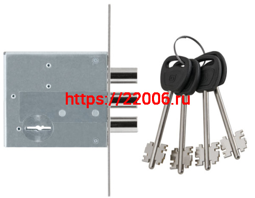 Замок Guardian (Гардиан) врезной сувальдный ЗВ 50.01, 4 кл. (длинный кл. 71 мм) /128:4193/ фото 2