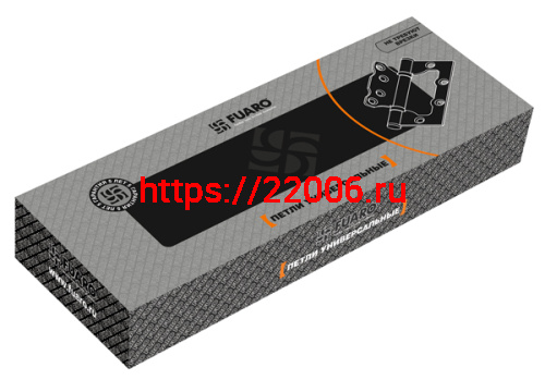 Петля Fuaro (Фуаро) универсальная без врезки IN4500W CF (500-2BB 100x2,5) кофе фото 2
