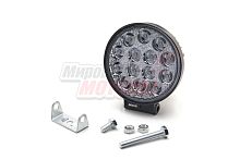 Фара светодиодная 42W 14 диодов SMD, 55мм круг. мет. корпус, ближний свет (Flood)