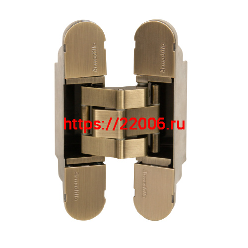 Петля Armadillo (Армадилло) скрытой установки U3D7803.VPG AB бронза TECH Петля Armadillo (Армадилло) скрытой установки U3D7803.VPG AB бронза TECH