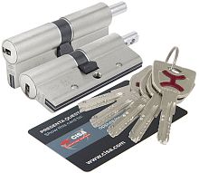 Цилиндровый механизм Cisa (Чиза) под вертушку AP4S 0P3S2-28.12 (75 мм/30+10+35), НИКЕЛЬ