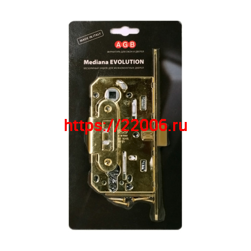 Корпус замка AGB (АГБ) под цилиндр MEDIANA EVOLUTION B01103.50.03.567 с отв. планкой B01000.13 (латунь) Корпус замка AGB (АГБ) под цилиндр MEDIANA EVOLUTION B01103.50.03.567 с отв. планкой B01000.13 (латунь)