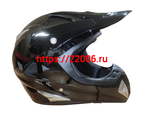 Шлем кроссовый KIRIN K27, черный, черн-бел, зелен-желт, размер L фото 3 Шлем кроссовый KIRIN K27, черный, черн-бел, зелен-желт, размер L фото 3