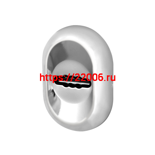 Накладка Fuaro (Фуаро) на сувальдный замок ESC.S-auto.ECO/CRE/OV.13 (ESC-13S eco) с авт.шторками СР хром