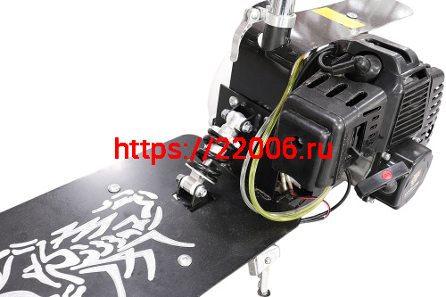 Мотосамокат (2-х.такт.,двиг.мотокоса 43см,диск.тормоза,бак 2л, 20км/ч) 10" фото 5 Мотосамокат (2-х.такт.,двиг.мотокоса 43см,диск.тормоза,бак 2л, 20км/ч) 10" фото 5